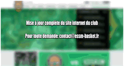Desktop Screenshot of essm-basket.fr